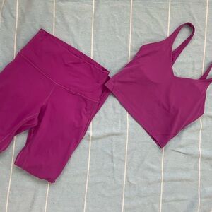 Lululemon Align SET high rise pant 28” size 6 & Align crop tank 6